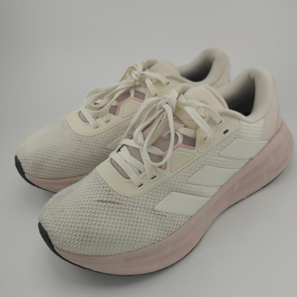 Adidas Galaxy 7 Women's Size 8.5 Off White Mauve JQ9558 Running Shoes